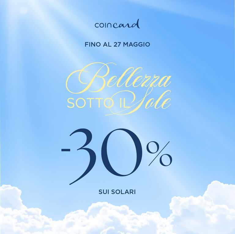 -30% SUI SOLARI IN ESCLUSIVA CON COINCARD