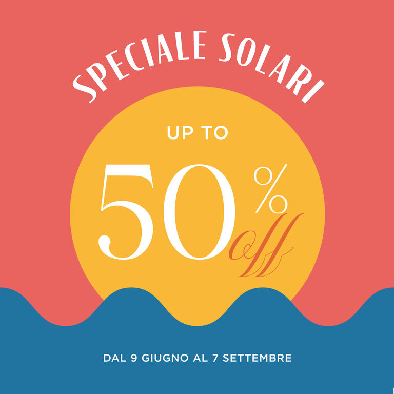 SPECIALE SOLARI UP TO 50%
