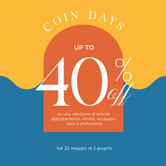 COIN DAYS: UP TO 40%