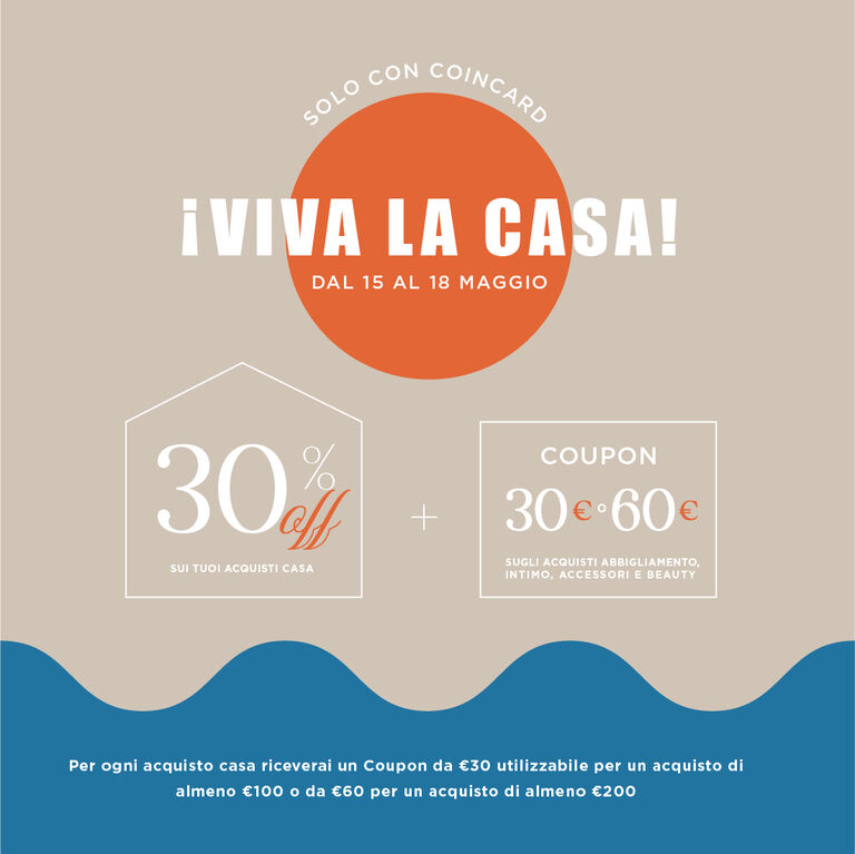 VIVA LA CASA -30% CON COINCARD