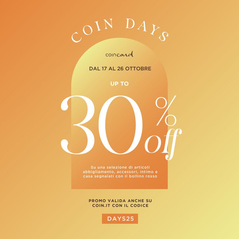 COIN DAYS UP TO 30%