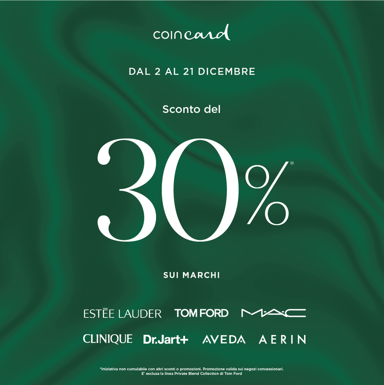 -30% CON COINCARD SUL BEAUTY