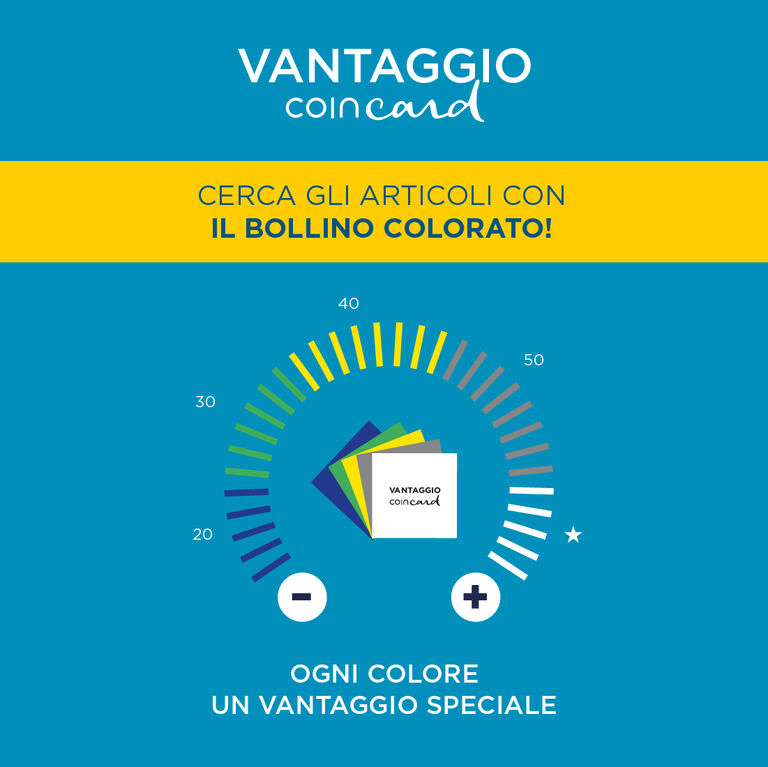UP TO 50% CON IL VANTAGGIO COINCARD