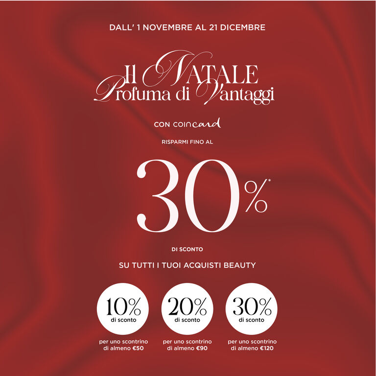 IL NATALE PROFUMA DI VANTAGGI CON COINCARD