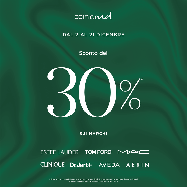 SOLO CON COINCARD -30% SUL BEAUTY