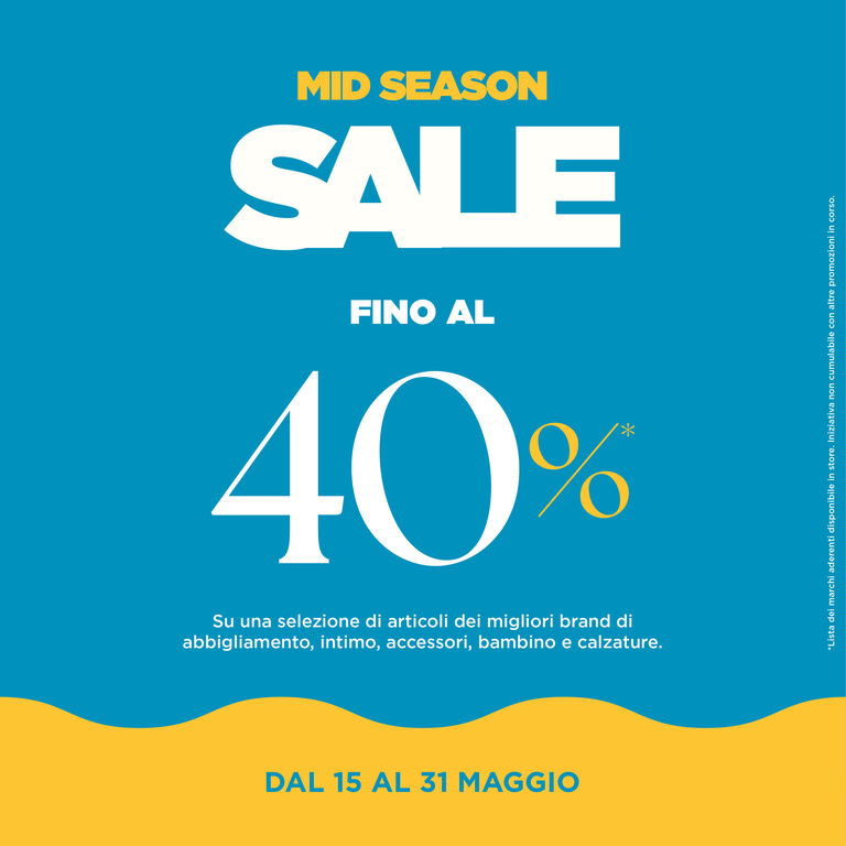 MID SEASON SALE: FINO AL -40%